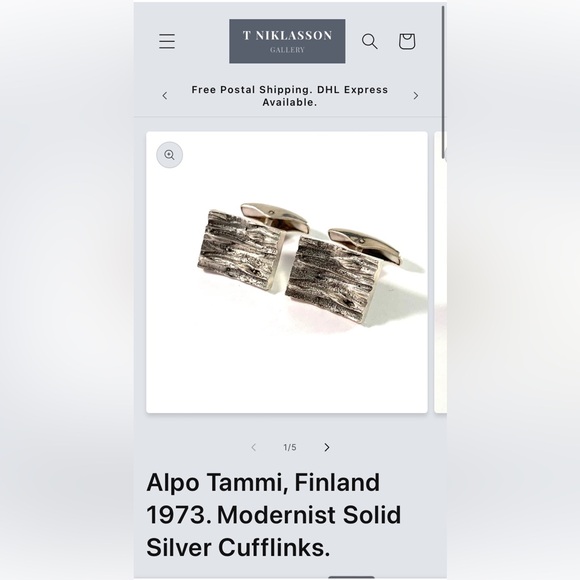 50’s 60’s BRUTALIST MODERNIST ARTIST STUDIO CUFFLINKS TESTED STERLING SILVER - Picture 11 of 11